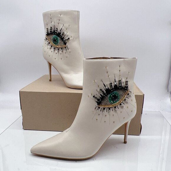 Kurt Geiger London Belgravia Women’s Ankle Boots Booties Embellished Eye EU 38.5 - Picture 2 of 12
